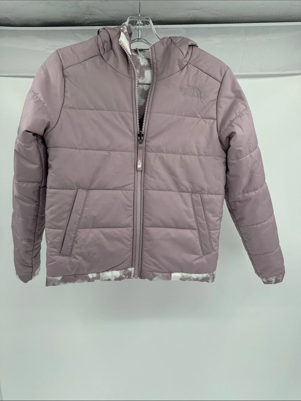 The North Face Girls' Shasta Hooded Reversible Puffy Jacket